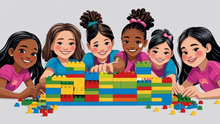 girls building and growing